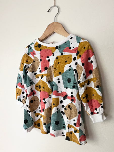 Open Edit Shapes Long Sleeve Dress • 18-24 months