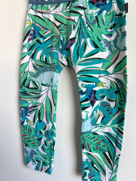Bonds Blue/Green Parrot/Dinosaur Pants • 18-24 months