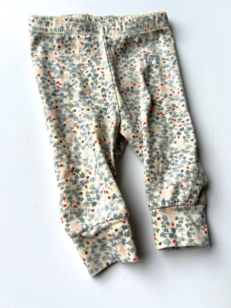 Konges Slojd Tiny Blue Floral Leggings • Newborn
