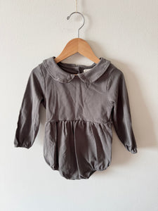 Fieldday Grey Long Sleeve Bubble Romper • 12-18 months