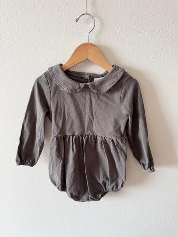 Fieldday Grey Long Sleeve Bubble Romper • 12-18 months