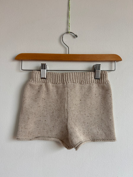 Zara Knit Cream Shorts • 2-3 years