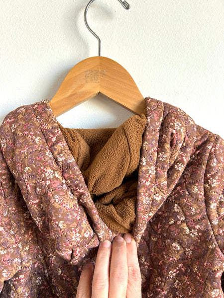 Wheat Kids Brown Floral Winter Suit • 18 months