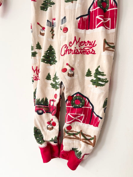 Little Blue House Holiday Truck Romper • 3-6 months *