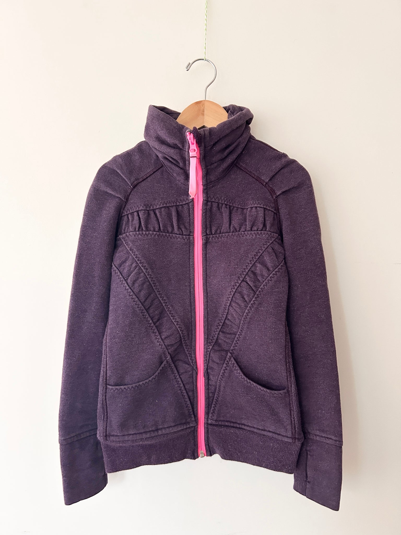 Iviva Purple Zip Up Sweater • 8 years *