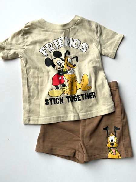 Disney Friends Stick Together 2pc Pluto Set • 18-24 months