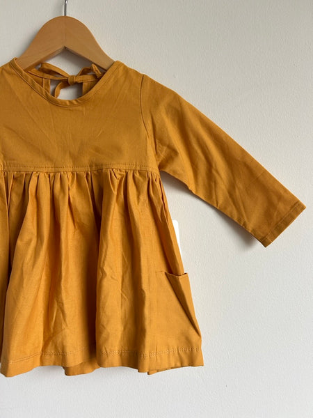 NEW Nest and Nurture Yellow Long Sleeve Dress • 2-3 years