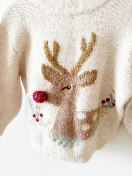 Zara Reindeer Sweater • 1-3 years