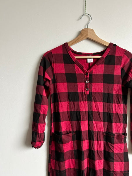 Smash and Tess Red Buffalo Plaid Romper • 12-13 years