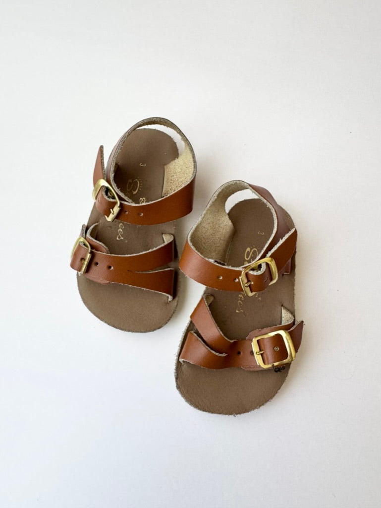 PLAY Saltwater Sandals Swimmers Brown • 3c