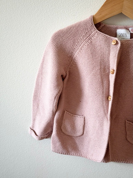 Zara Cotton Knit Cardigan • 1-3 years