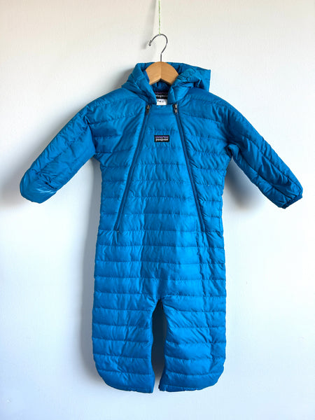 Patagonia Blue Hi-Loft Bunting Suit • 1-2 years