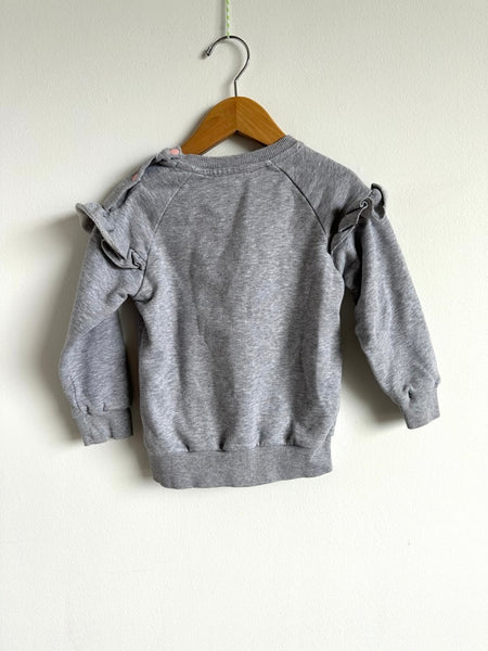 Kenzo Grey Sweater with Ruffles • 4 years