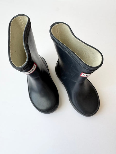 Hunter Black Gumboots • 5c