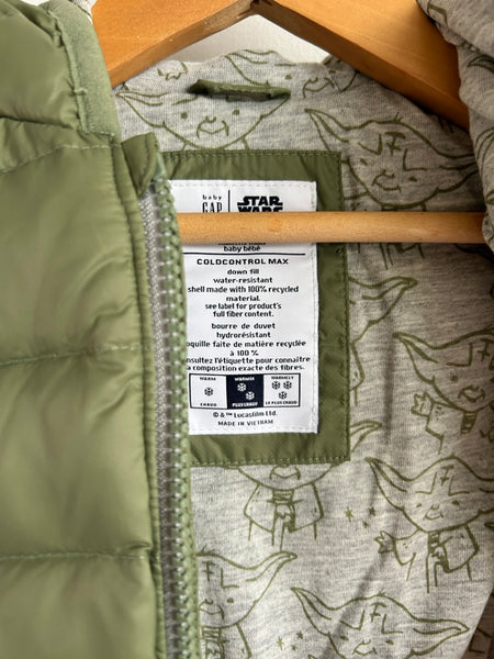 NEW Gap x Disney Yoda Down Hooded Jacket • 18-24 months