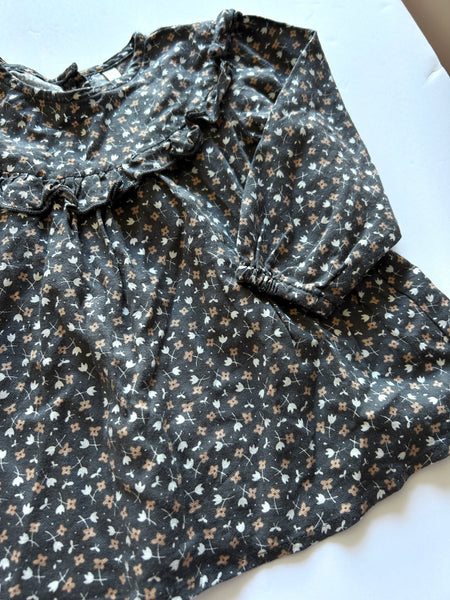 Rylee and Cru 2pc Grey Tiny Floral 2pc Set • 12-18 months