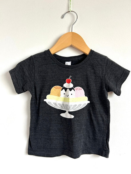 Whistle and Flute Ice Cream Sunday T-Shirt • 1-2 years