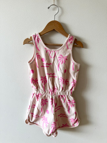 Zara Pink and Cream Tank Playsuit • 4-5 years