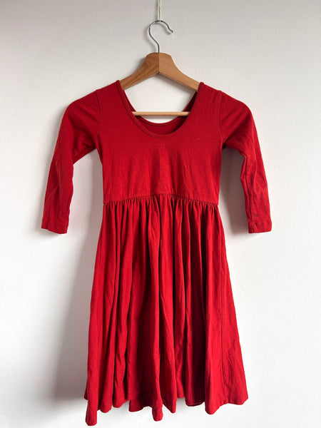 Alice and Ames Long Sleeve Red Dress • 7-9 years