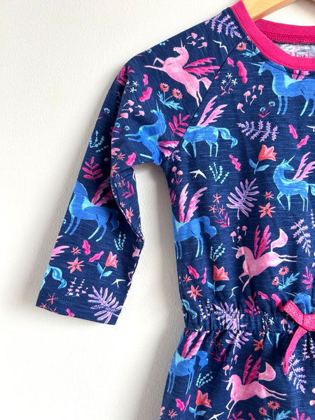 NEW Hatley Cotton Long Sleeve Unicorn Dress • 2-3 years