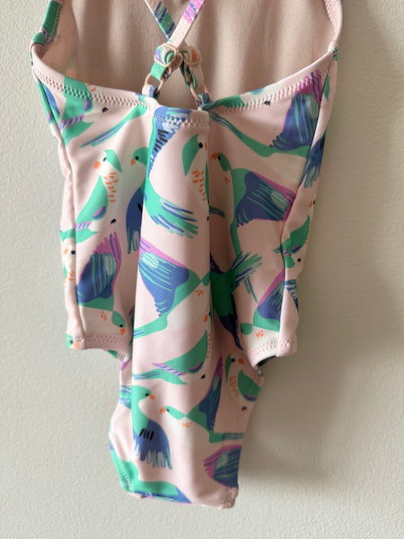 Tea Collection Bird Swimsuit With Frilly Straps • 4-5 years