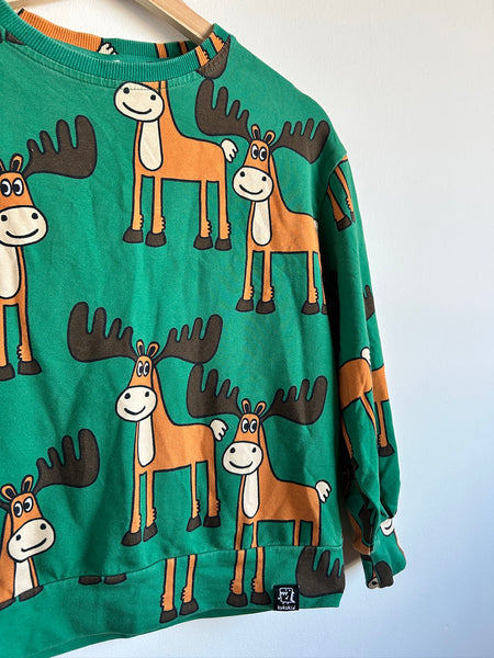 Kukukid  Boxy Moose Long Sleeve Top • 10-12 years (146-152cm)