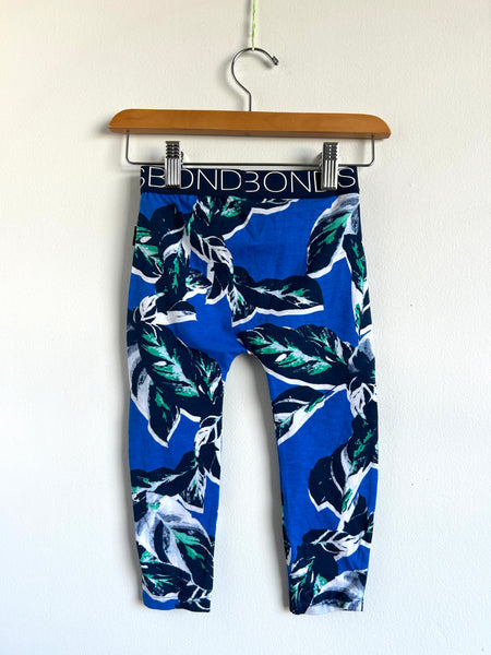 Bonds White Navy Print Pants • 18-24 months