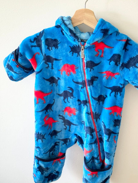 Hatley Fuzzy Dinosaur Bunting Suit • 6-12 months