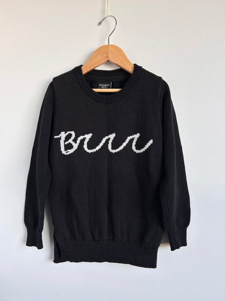 Little Bipsy Brrr Knit Black Sweater • 3-5 years