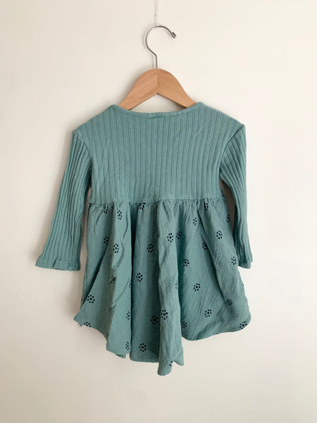 Zara Blue Long Sleeve Dress • 9-18 months