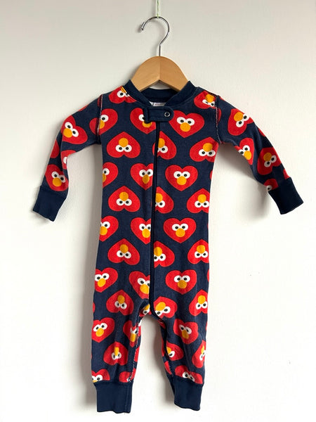 Hanna Andersson x Sesame Street Elmo Romper • 12-18 months