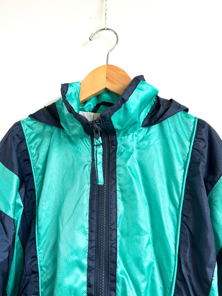 Vintage R&R Windbreaker Jacket with Hood • 7-9 years