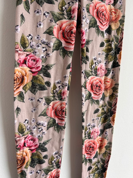 Little and Lively Antique Floral Leggings • 9-10 years