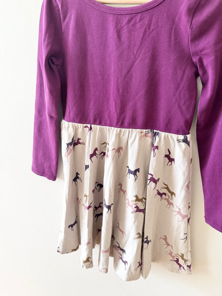 Tea Purple Horse Dress • 5 years