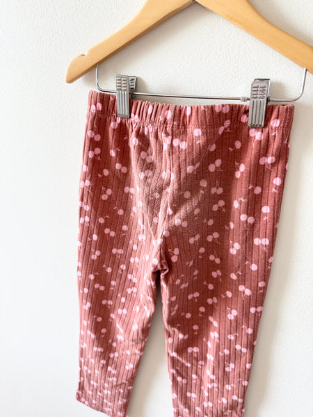 Joe Fresh Ribbed Pink Leggings • 5 years