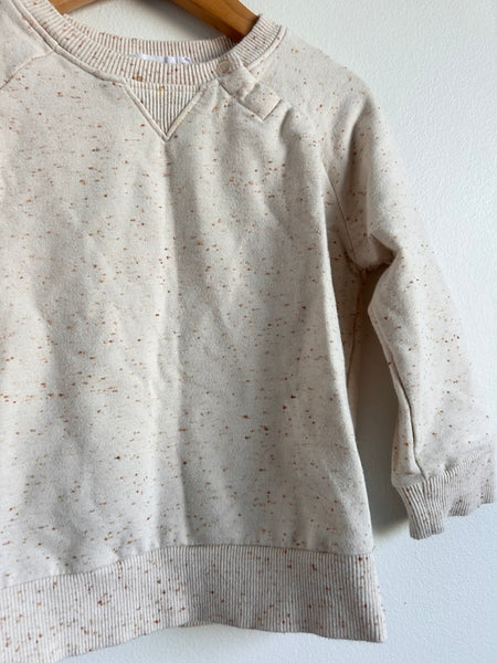 Jamie Kay Cream Speckled Crewneck Sweater • 2-3 years