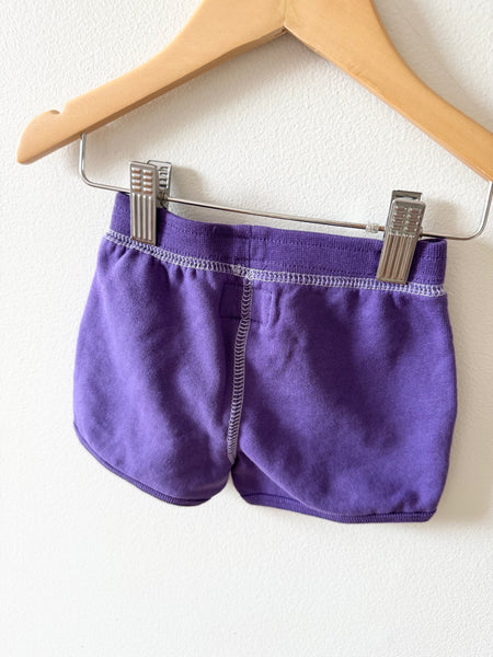 NEW Roots Purple Sweat Shorts • 3-6 months