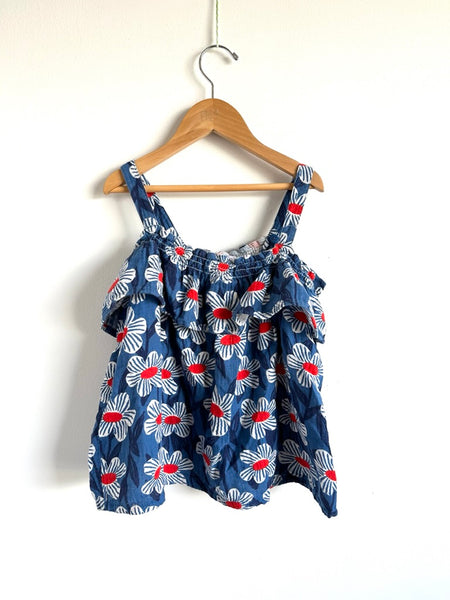 Hanna Andersson Blue Cotton Tank Top • 8-9 years