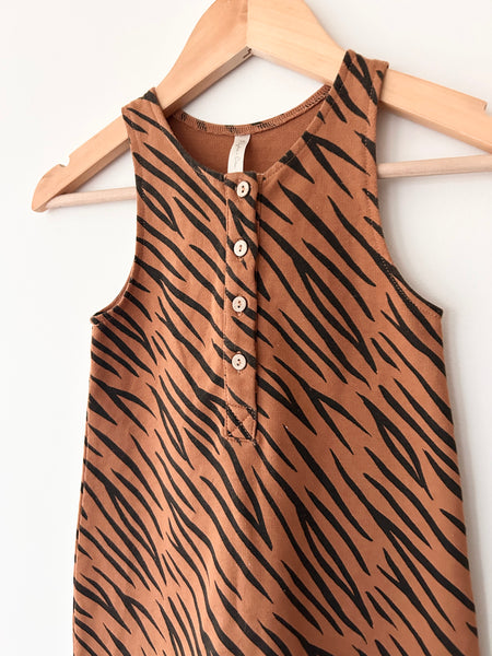 Rylee and Cru Tiger Tank Romper • 6-12 months *