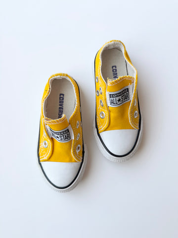 NEW Yellow Converse Shoes • 7c