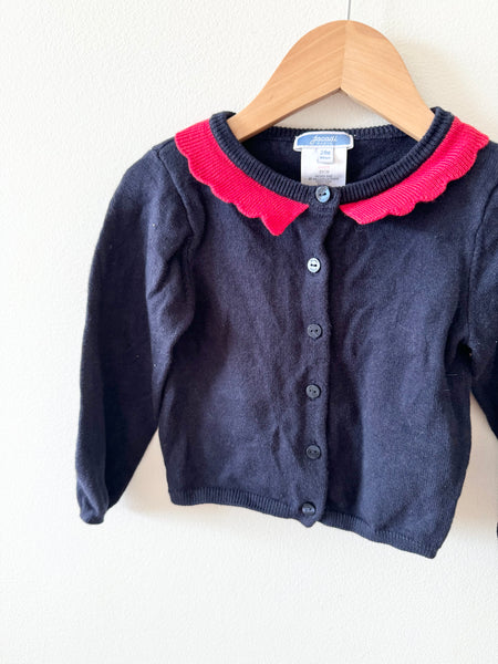 Jacadi Scallopped Collar Cardigan • 1-2 years