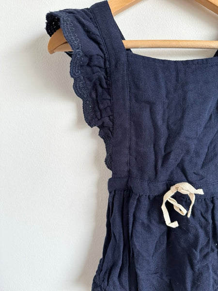 NEW Jamie Kay Navy Tie Romper • 1 year