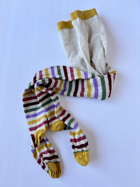 Mini Boden Striped Tights • 8-9 years