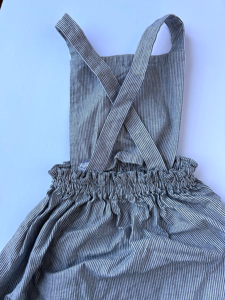 June Isle Cotton Striped Pinafore Dress/Skirt • 3 years