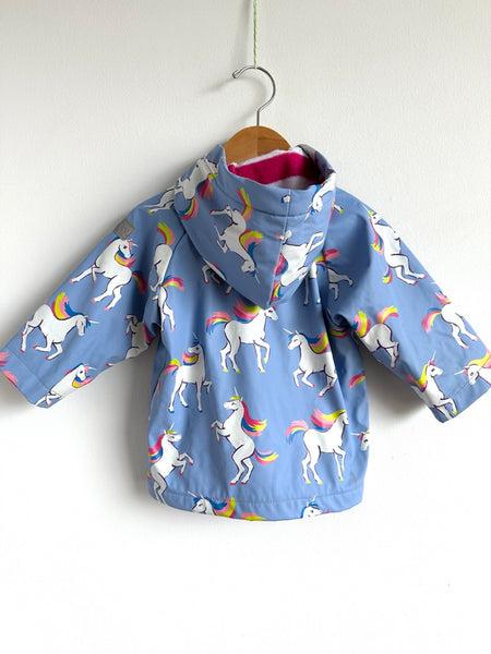 Hatley Unicorn Blue Jacket • 6-12 months