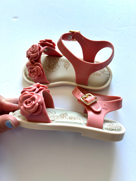 NEW Mini Melissa Rose Sandals • 7/8c