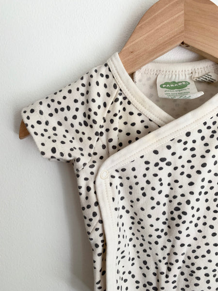 Parade Organics White Polka Dot Bodysuit • 0-3 months