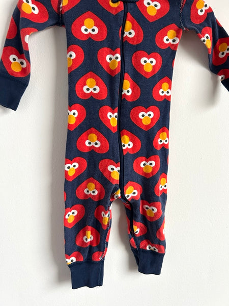 Hanna Andersson x Sesame Street Elmo Romper • 12-18 months