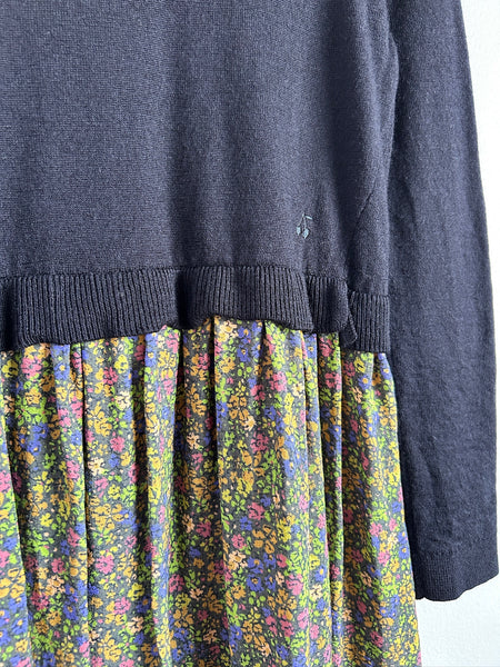 Bonpoint Wool Top Floral Skirt "Tayra" Dress • 7-8 years