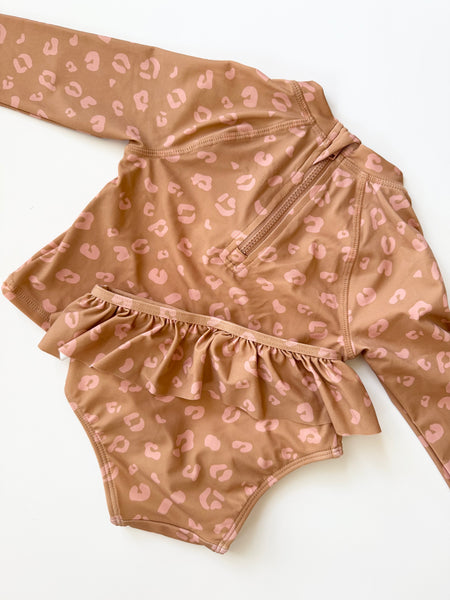 Miles The Label Leopard 2pc Bathing Suit • 12-18 months
